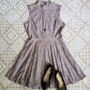 City Triangles | High Neck Crochet Dress